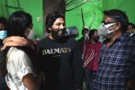 Allu Arjun, Allu Arjun breaking news, allu arjun pays a surprise visit for his daughter, Chittoor