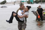 Hurricane Harvey timeline in US, Harvey causes catastrophic floods in Houston, hurricane harvey brings havoc and mayhem to texas coastline, Heavy downpour