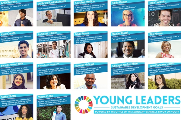 One Indian-American, Two Indians among 17 UN Young Leaders!