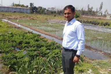 This U.S. Return MBA Graduate Is Transforming a Village Barren Land into an Organic Farming Facility