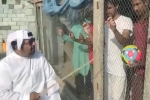 UAE man, football fans, watch uae man locks up indian football fans in cage before match, Indian football