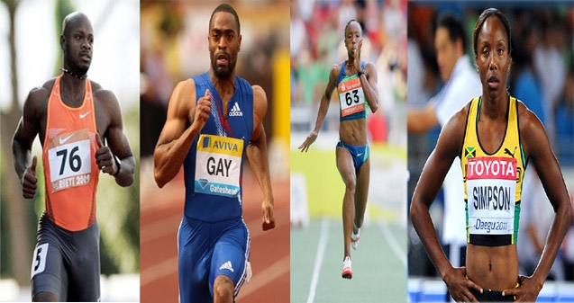 World's top sprinters fail drug test},{World's top sprinters fail drug test